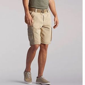 NWT Lee Mens khaki cargo shorts 36